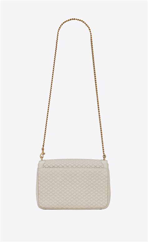 ysl baby chain monogram|SAINT LAURENT Lambskin Quilted Monogram Baby Victoire .